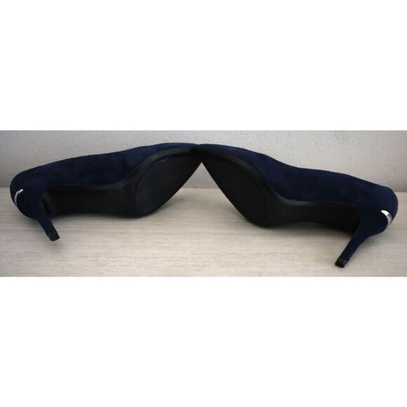 Calvin Klein Women's Sz 7.5M Dk Blue Leather/Suede Gayle Pointed Toe Pumps - Picture 9 of 10